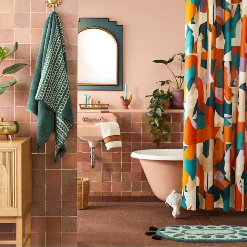 JUNGALOW X OPALHOUSE NEW Cut it Up shower curtain